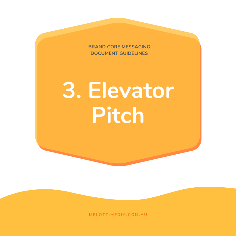 MM 3. Elevator Pitch